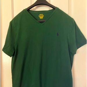 Women’s Custom Slim Fit Ralph Lauren Polo T-shirt, size XL, color hunter green